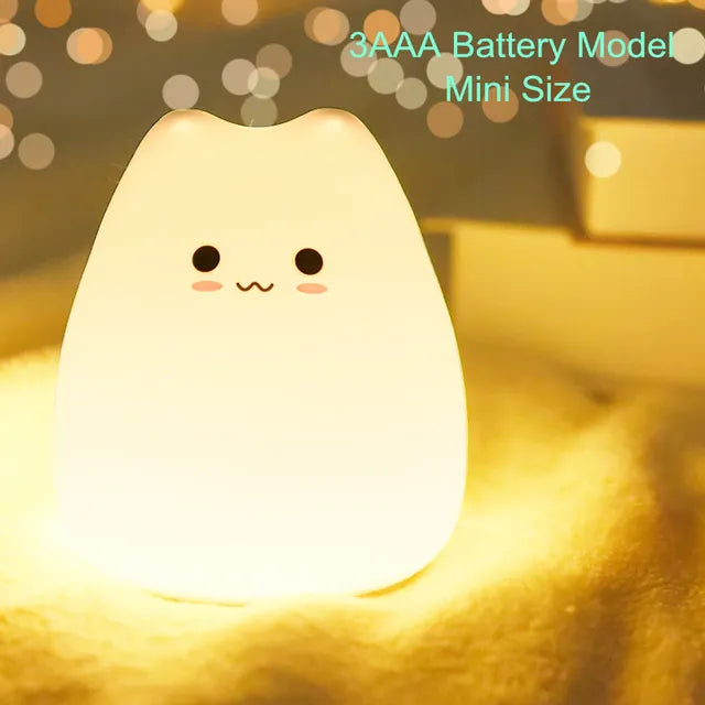 Kawaii Popular Cat Baby Mini Night Light