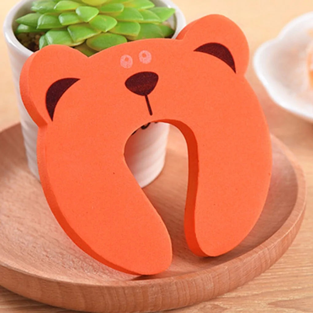 5Pcs Baby Door Stopper Hand Pinch Guard - Cartoon Animal Design